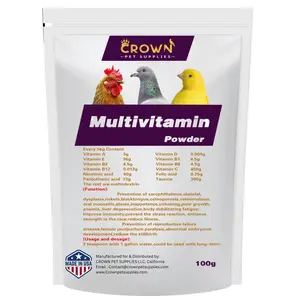Complete Bird Multivitamin Supplement – All-in-One Formula with Essential Vitamins for Parrots, Canaries, Finches, Chickens, Ducks, Pigeons, and Poultry