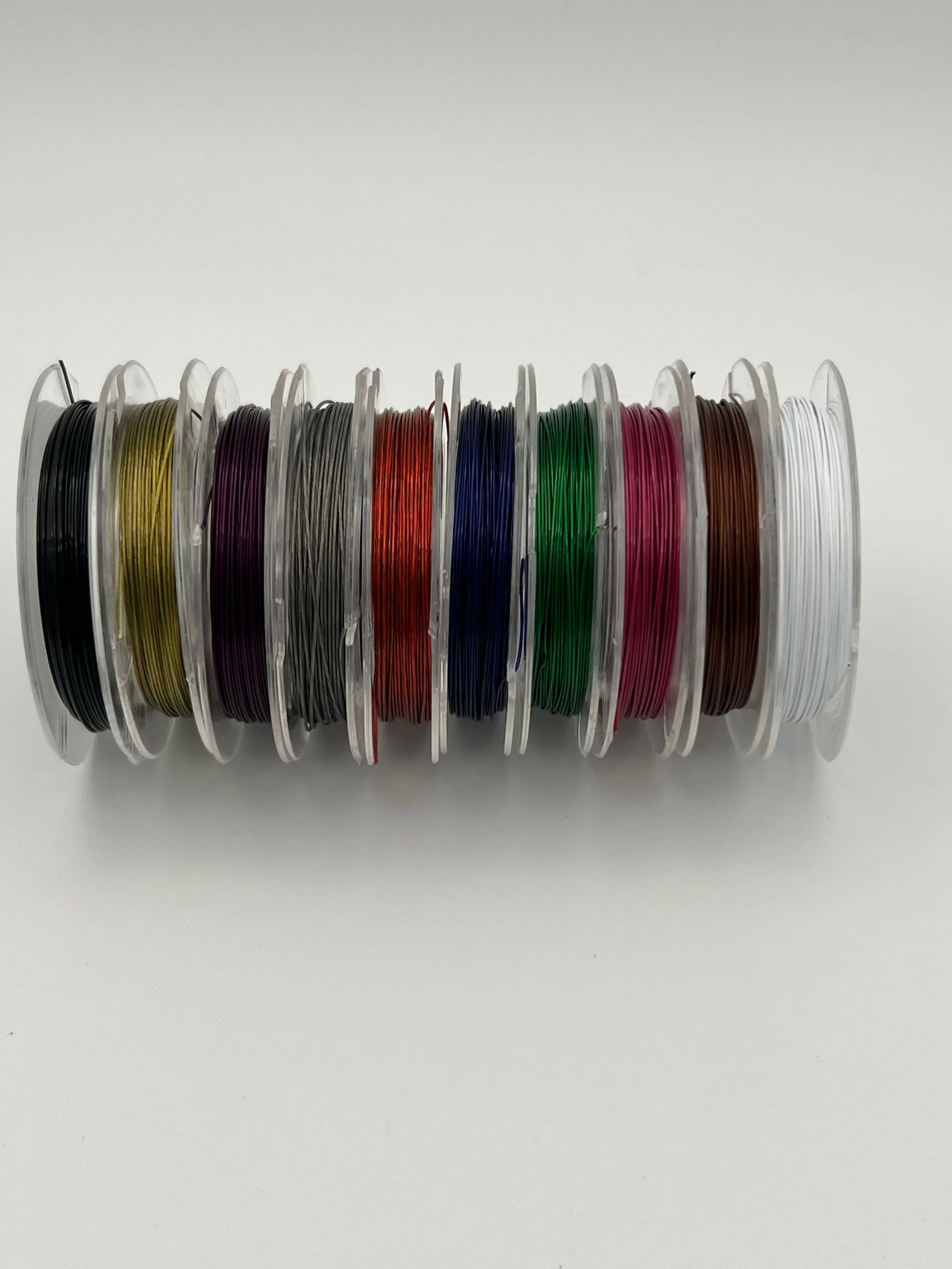 10 Rolls 0.38mm Stainless Steel Tiger Tail Wire 10m/Roll