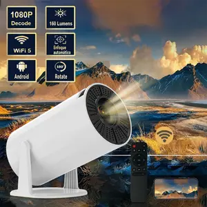 XBJ New Portable Projector, Support 4k Decoding 1080P Home Theater Video Projector Compatible with HD/USB/Smartphone/TV Box/Laptop, Home Theater, Outdoor Multifunction Projector