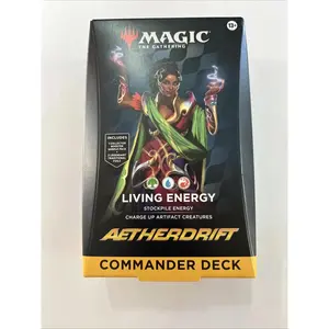 Magic The Gathering Aetherdrift Commander Deck - Living Energy Mtg New Sealed