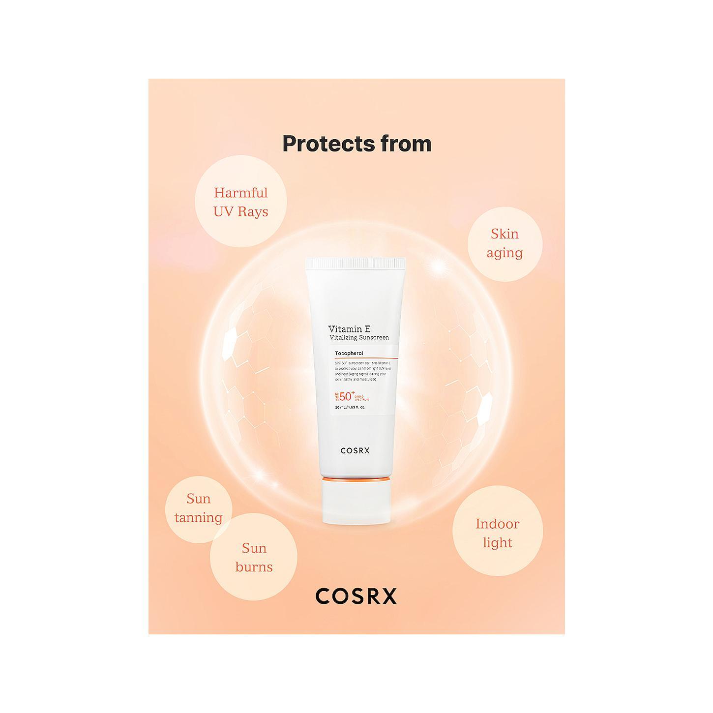 COSRX Vitamin E Vitalizing Sunscreen SPF 50+