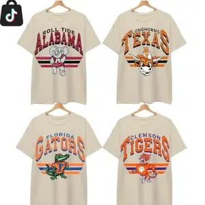 Custom University Vintage College T-shirt, Vintage T-shirt All Teams , Classic Sport T-shirt, Gifts For Sport Cotton