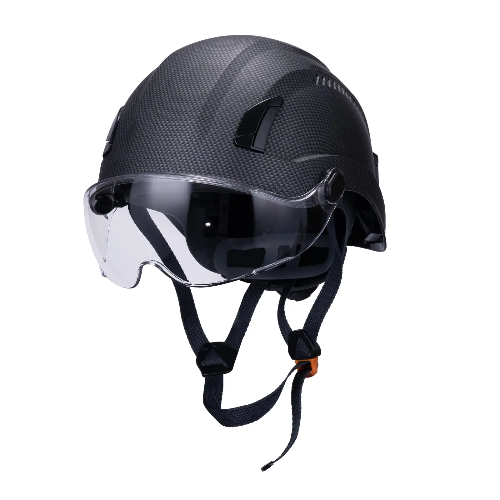 EcoPro Hardhat Clear Visor Kit - Impact Resistant, Vented Shell, Type 1 Class C, for Outdoor Jobsite Head Protection