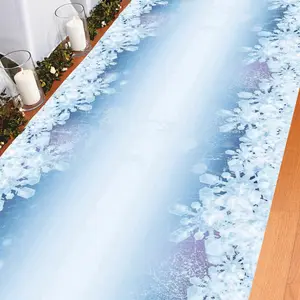 3 Ft. x 100 Ft. Winter Sparkle Cracked Ice Plastic Aisle Runner