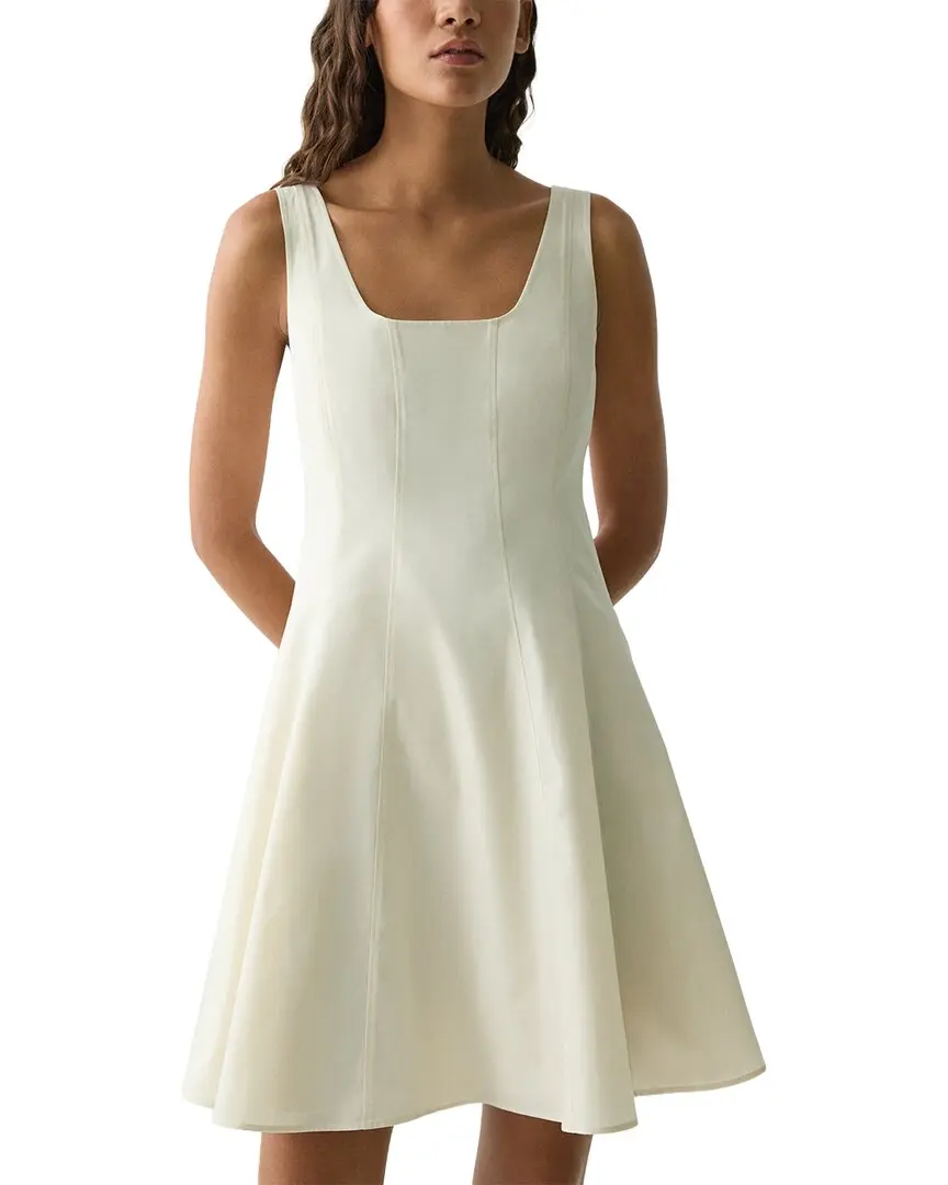 Theory Sleeveless Seam Flare Dress
