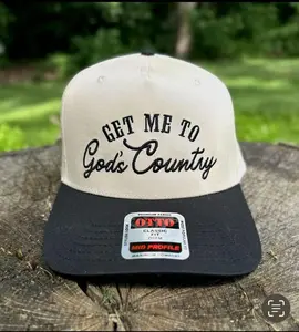 Get Me to God's Country Hat, Western Embroidered Trucker Hat, Funny Trucker Hat, Retro Trucker Hat