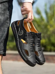 Men's Outdoor Sports Sandals, Casual Comfortable Breathable Beach Sandals, Fashionable Outdoor Shoes for Hiking & Camping, Footwear