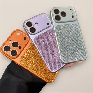 PROMAX Glitter Lens Film & Silicone Smartphone Case - Stylish Sparkling Customized Handheld Casing, Premium Screen Protector, Protection Tech Accessory for iPhone 13-17 Pro Max (Women’s Devices) Father’s Day Gift Idea outdoorfun