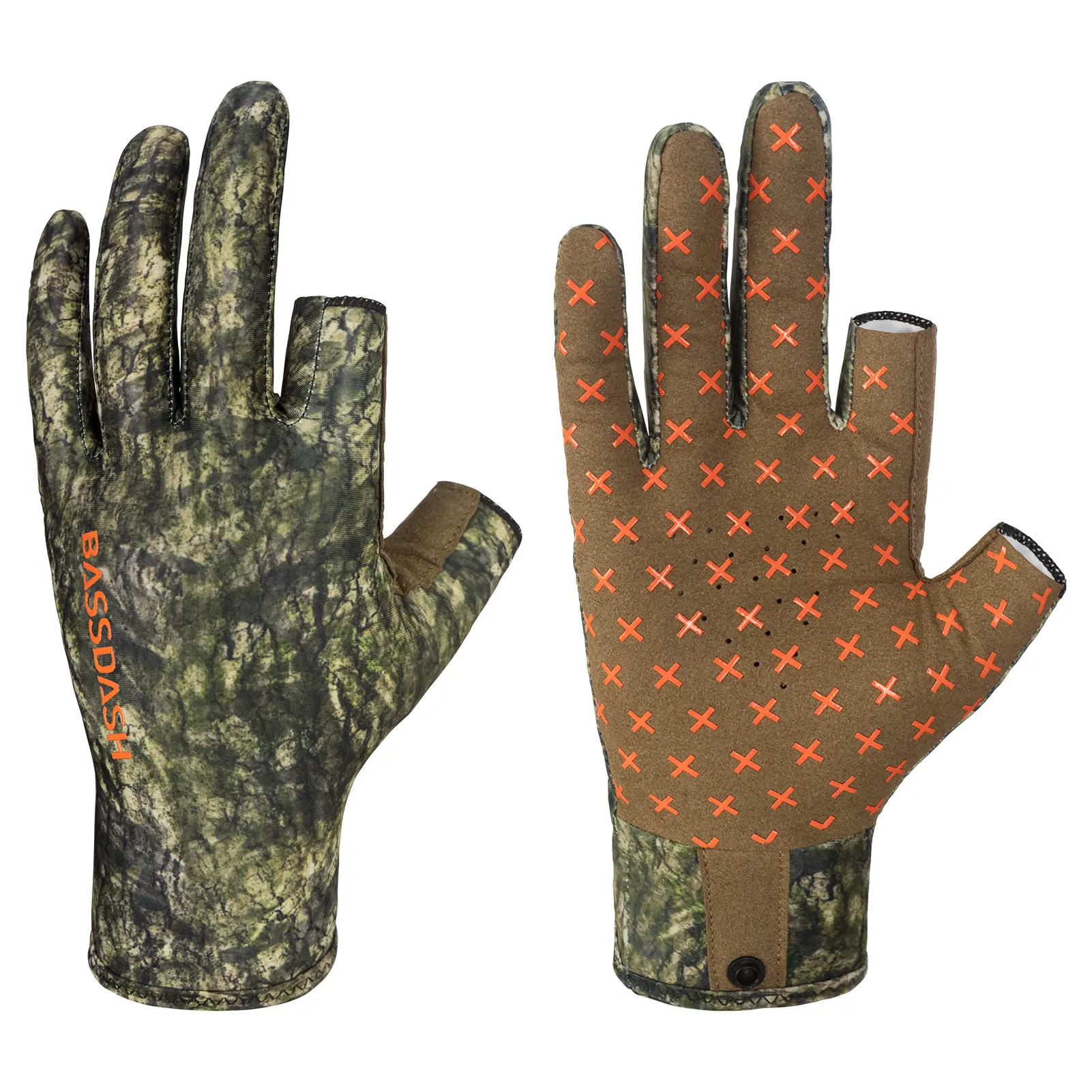 BASSDASH Unisex Fingerless Camo Hunting Gloves for Men's Women's Early Season Warm Weather UPF 50+ Lightweight Fishing Photography HG03 BASSDASH Unisex Fingerless Camo Hunting Gloves for Men's Women's Early Season Warm Weather UPF 50+ Lightweight Fishing Photography HG03