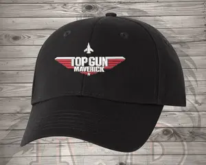 Top Gun - Maverick White Logo - Embroidered Hat - Super Fast Shipping