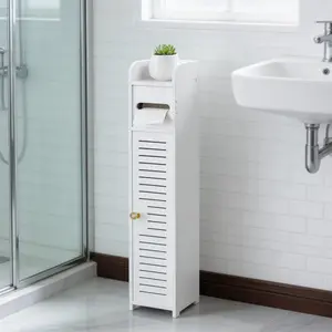 Bathroom Storage Rack, Multi-Layer Space-Saving Organizer, Toilet Corner Shelf, Floor-Standing Bathroom Cabinet, Ideal for Small Spaces