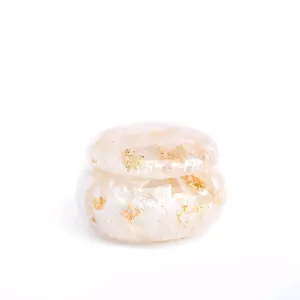 LUXURY WHITE AND GOLD VITAMIN CONTAINER Beauty Healthcare Fitness Dietary Supplement Container/Storage
