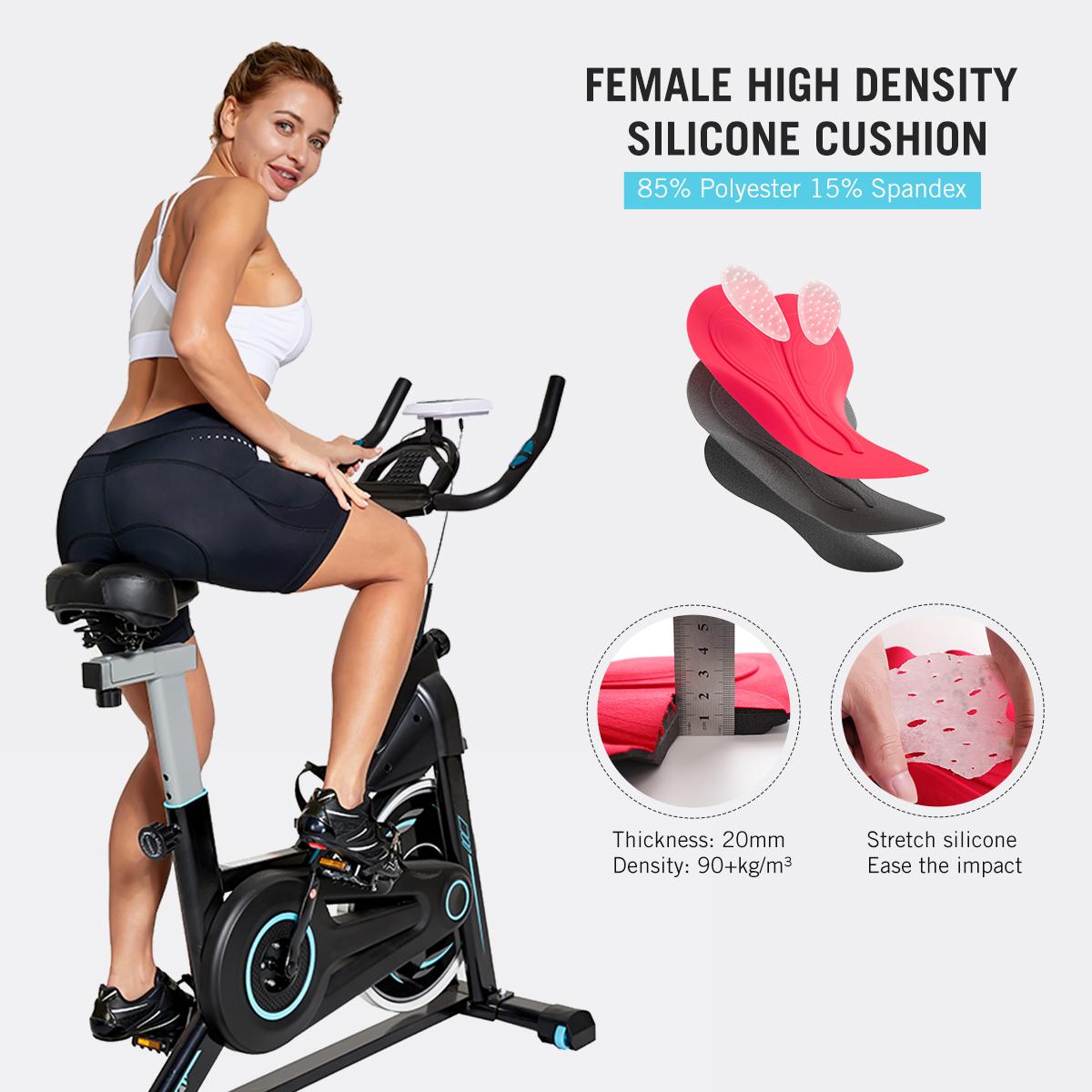 baleaf Women's 4D Padded Bike Shorts Cycling Underwear with Padding Pockets Bicycle Pants Biking Tights Spin Gear Clothes