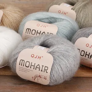 10pcs Multicolor Luxurious Soft Yarn Set, Mohair Blend Yarn Thread Kit, DIY Knitting and Creative Crochet, Ideal for Handmade Weaving Scarf Shawl Sweater Hat, Crafts