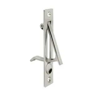 Deltana  4 in. Edge Pull- Bright Nickel - Solid