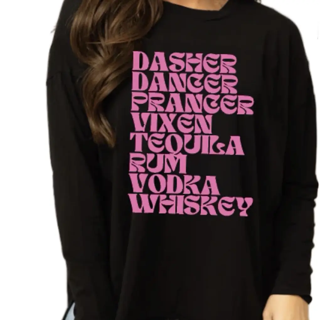 Reindeer Alcohol Pullover Longsleeve Womenswear