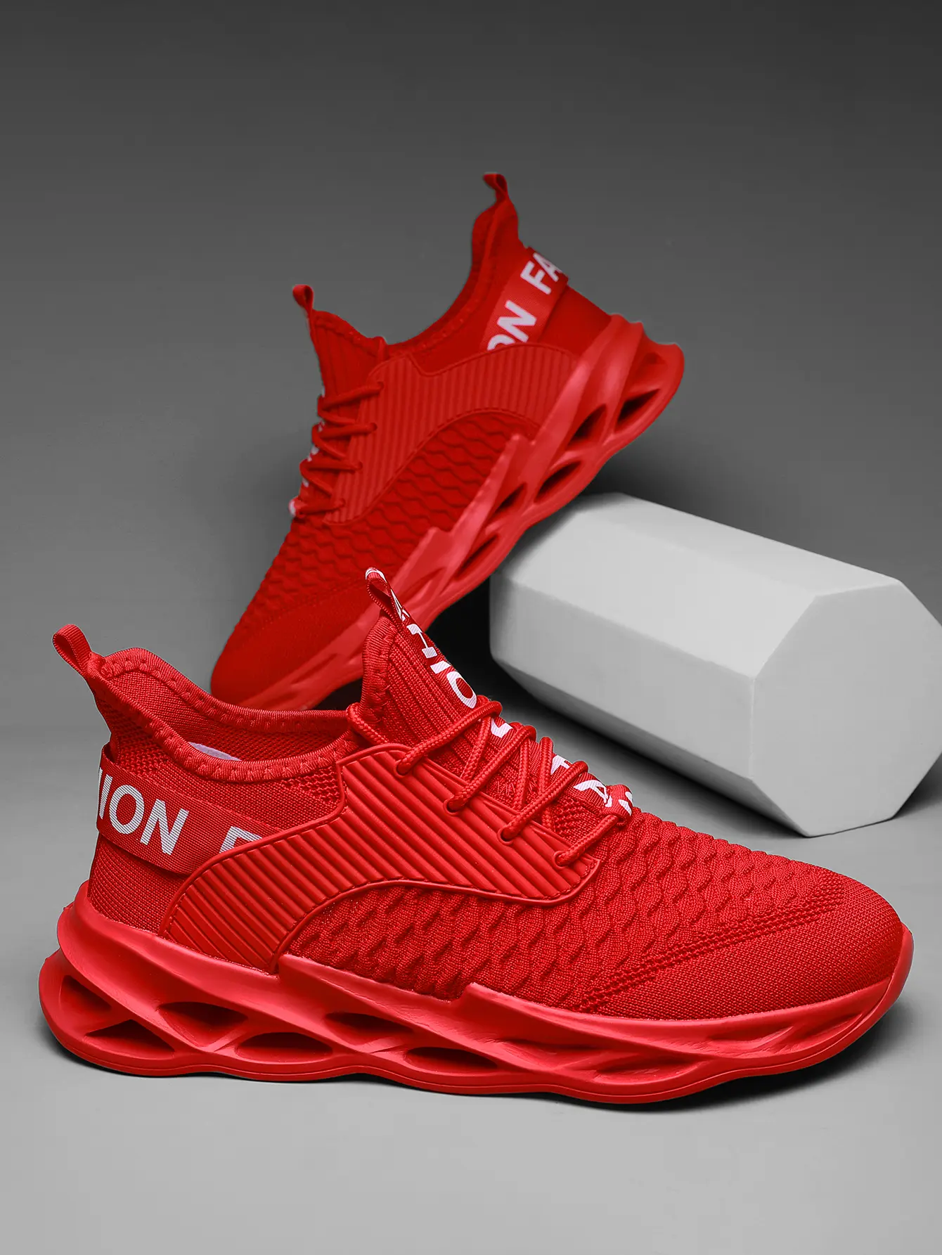 Men's EVA Upper Lace-Up Breathable Blade Casual Athletic Sneakers - Non Slip Cross Training Footwear for All-Court Gym & Everyday Fashion Wear, Casual Athletic Sneaker, Cross Training Sneaker