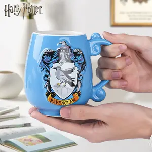 1PC Harry Potter Officially Licensed Ceramic Mug Ravenclaw Logo Mug Cup Merch Collectible Accessories Coffee Mug For Fans Perfect Gift for Lovers Bedroom Desk Decorations
