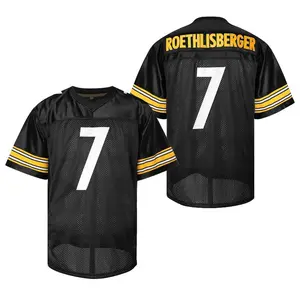 Men's Football Jersey #7 V-Neck Mesh Breathable Slight Stretch Letter & Number Embroidery for Comfort and Style