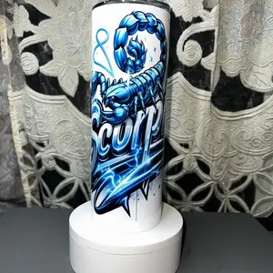 Signo escorpión 20oz Tumbler - Water Bottle - Drinkware Reusable Cup