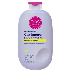 eos Shea Better Vanilla Cashmere Body Wash - Vanilla Cashmere, Creamy Gel Formula, Hyrdration for Dry Skin, 16 fl oz