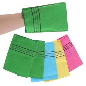 5Pcs Korean Exfoliating Cloth Gloves Italy Scrub Towel Mitt Exfoliating Washcloths for body Women Exfoliation, Skin Scrubs for Shower Remove Dead Skin Exfoliating Washcloth