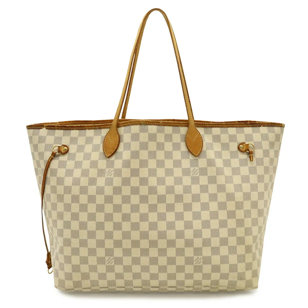 Pre-owned Louis Vuitton Canvas Tote Bags Neverfull Damier Azur Tote Bag
