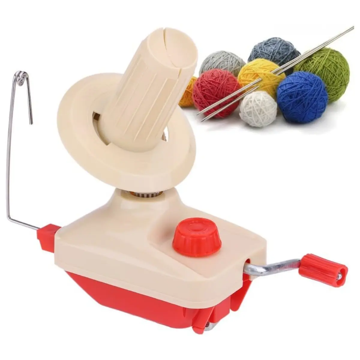 Manual Yarn Winding Machine, Hand Operated Wool Thread Fiber Winder, Knitting Roll Line Cord Yarn Fibre Wool Line Winding Clip, Knitting Supplies, Diy Knitting Supplies