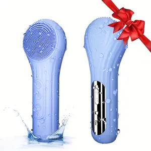 Mosnami Waterproof Facial Scrubber, 5 Modes Silicone, Rechargeable Electric Cleansing Brush, Facial Cleansing Tools, Facial Cleansing Equipment, Deep Cleaning & Gentle Massage, Holiday Skincare Gift