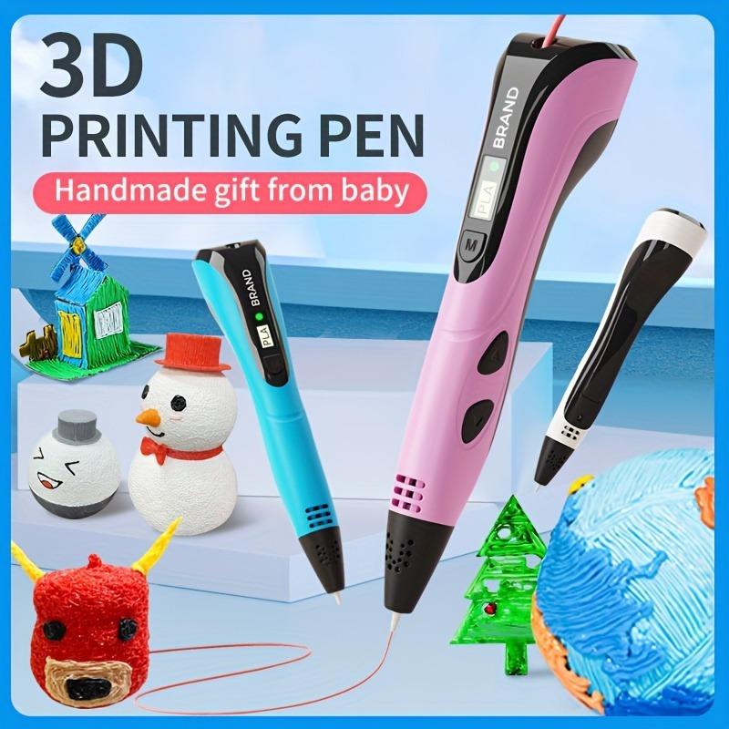 Creative 3D Printing Pen Set USB-Powered DIY Arts Crafts Tool with Finger Protector Photo Album Stand PLA Filament Refills Ideal Gift for Birthday Christmas Fathersdaygift