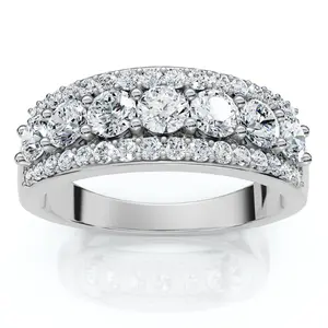 3/4ct Diamond Wedding Ring 14K White Gold