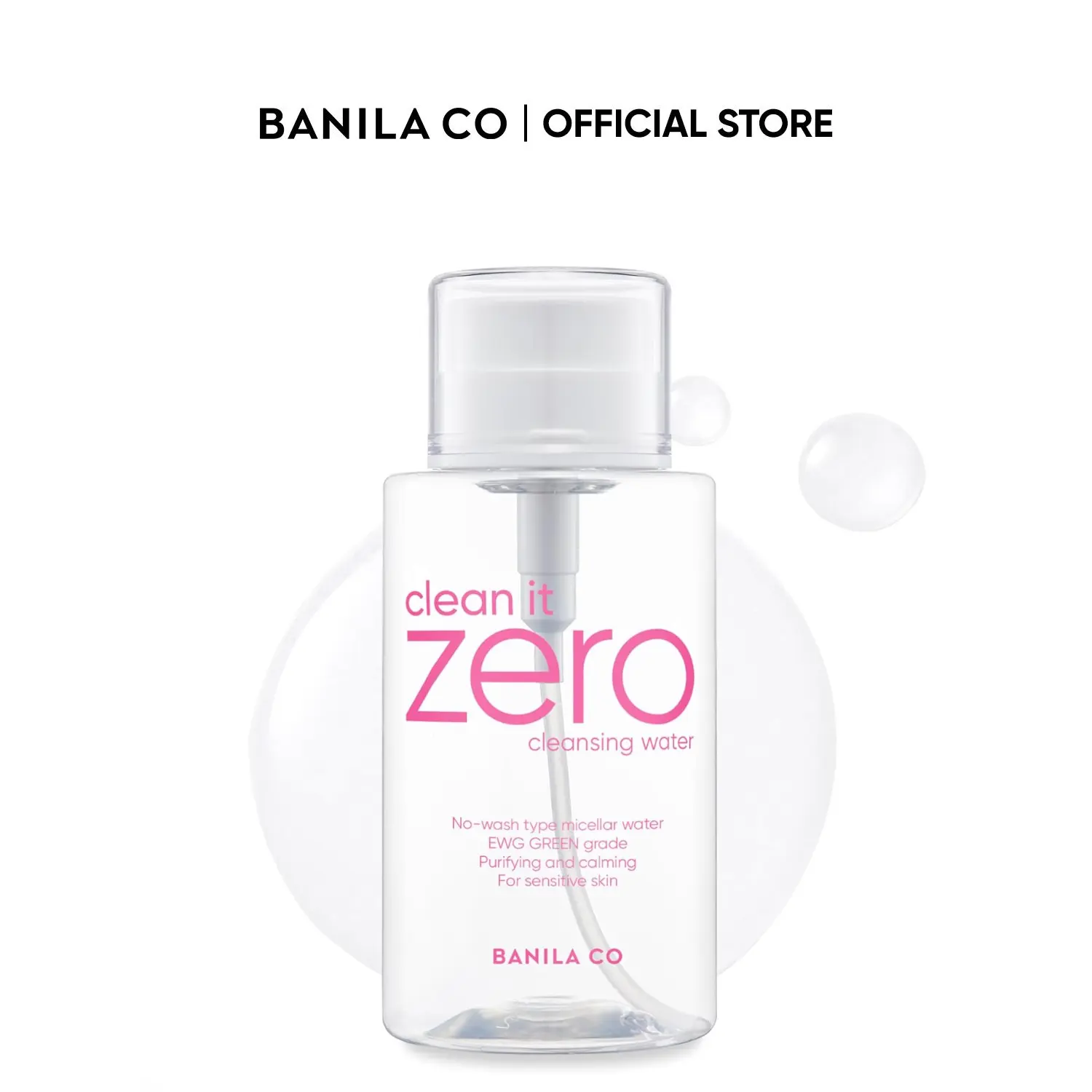 BANILA CO Clean It Zero Pure Cleansing Water | Gentle Cleanser for Sensitive Skin | Micellar Water Makeup Remover No Rinse & Oil Free