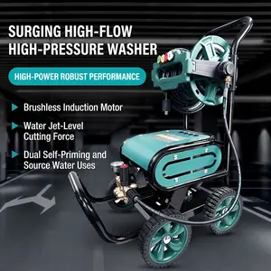 Electric Power Washer, 3000 PSI 2 GPM Portable Pressure Washer with Adjustable Water Pressure Nozzles & Foam Cannon for Heavy Duty Cleaning (Tools & Hardware Power Tool)