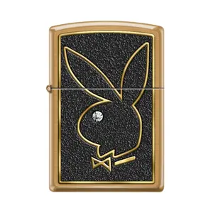 Playboy Gold Rabbit Head Zippo Lighter