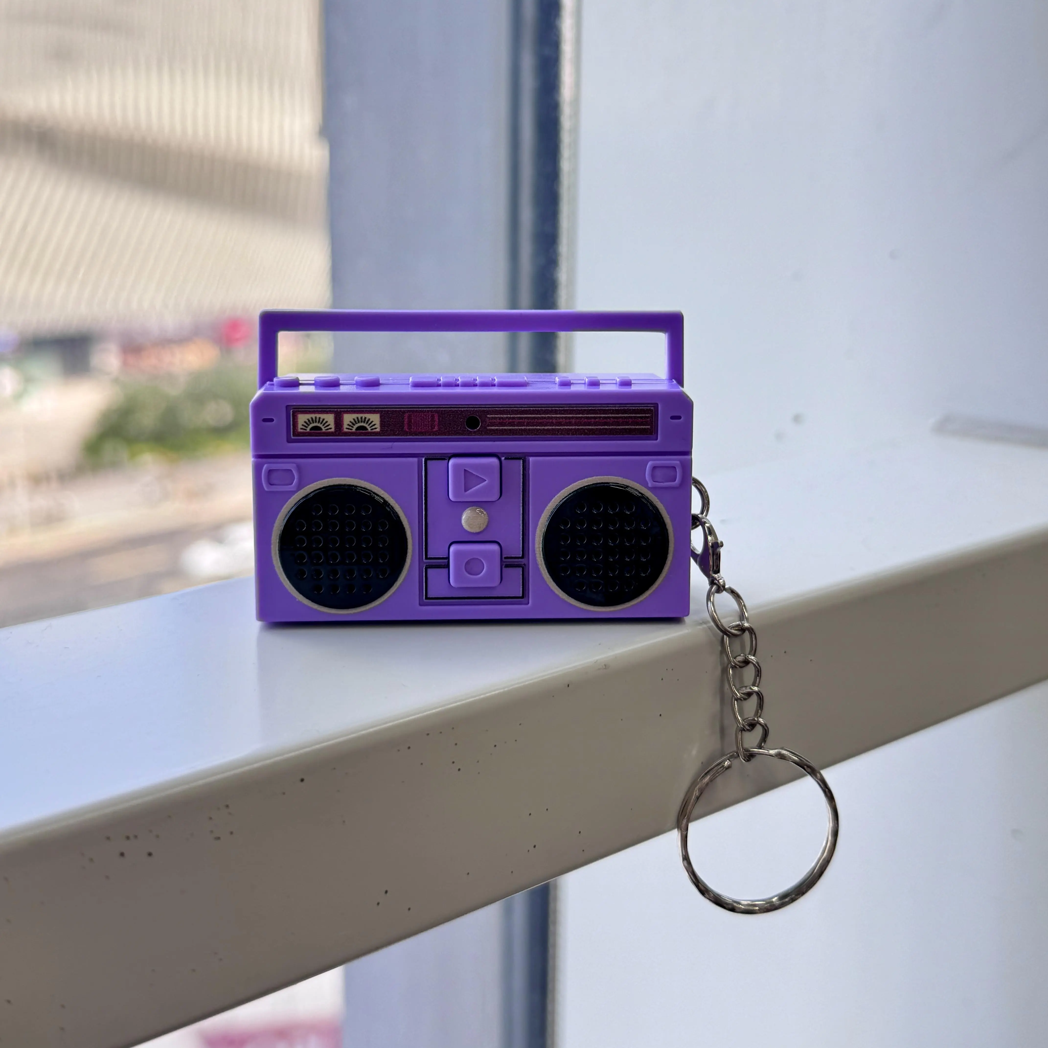 Purple recorder keychain
