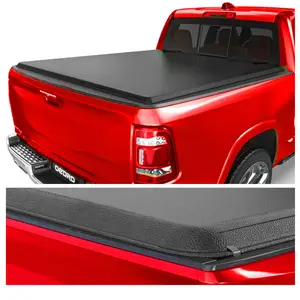 Soft Roll-Up Tonneau Cover Fit for 2002-2024 Dodge Ram 1500 (Classic), 2002-2025 2500/3500, Fleetside 6.4 Ft Bed (No Ram Box)