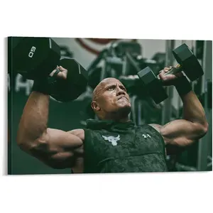 Dwayne The Rock Johnson Wrestler Actor Wrestling(70) Poster Decorative Painting Canvas Wall Art Living Room Posters Bedroom Painting