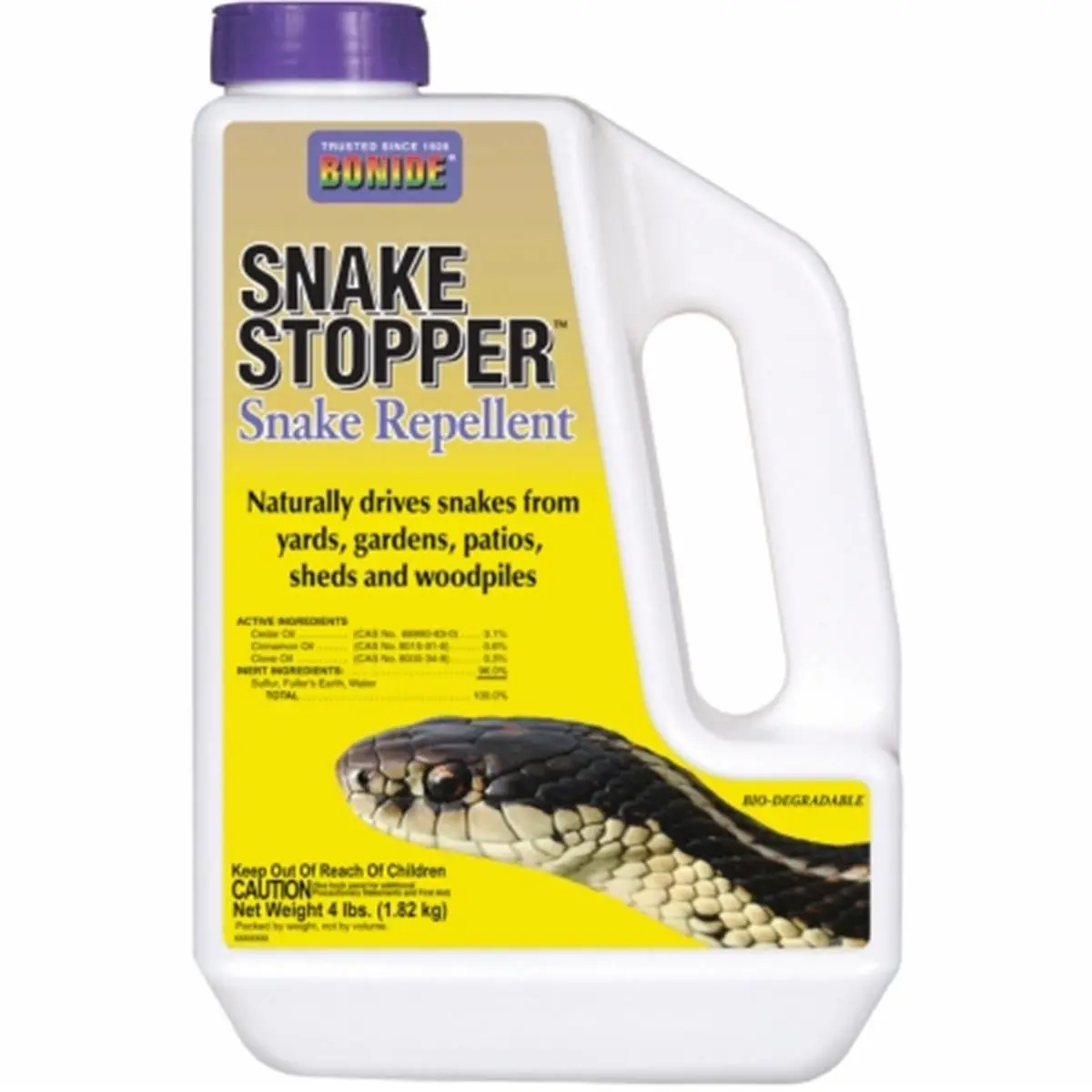 Bonide BND875 Oil-Based Snake Stopper Specialty Garden Tool - Natural Snake Repellent with All-Natural Ingredients for Patio, yd, Sheds, Pest Repellents