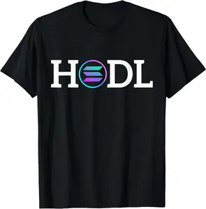 HODL Solana SOL Coin Blockchain | Funny Solana Crypto Unisex T-Shirt Cotton Menswear Man Classic