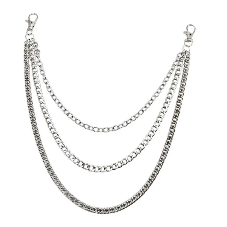 2026 New Arrival Men’s Punk Multi-layer Metal Waist Chain – Stylish Pants Chain Streetwear Hip Hop Y2K Accessory, TikTokShopBlackFriday Christmas