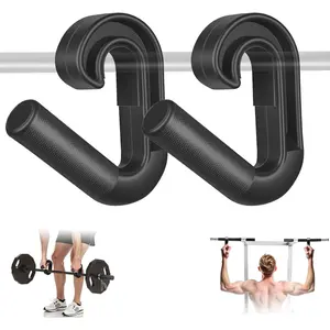 Neutral Grip Pull Up Handles,  Non-Slip Hooks for Barbell Row Deadlift Resistant Bands  Machine, Lightweight Pull Up Bar Accessories, Portable Grips for  Gym Workout, Nylon