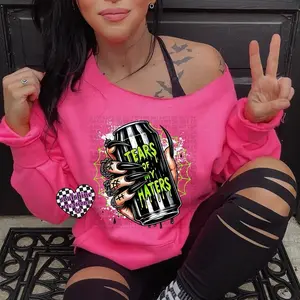 Tears of My Haters Sweatshirt Edgy Alternative Gothic Halloween Vibes Black or Pink Unisex SoulShine Rebel