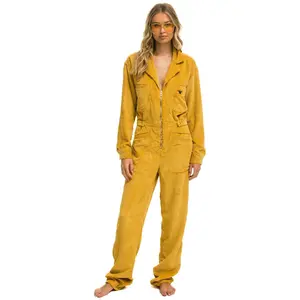 UNISEX CORDUROY FLIGHT SUIT - HONEY
