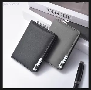 2026 Men High-End Lightweight Short Wallet, Iron Edge Cross Pattern Slim Business Purse, Multi-Card Slot Portable Card Holder for Credit Card Driver License Daily Business Use