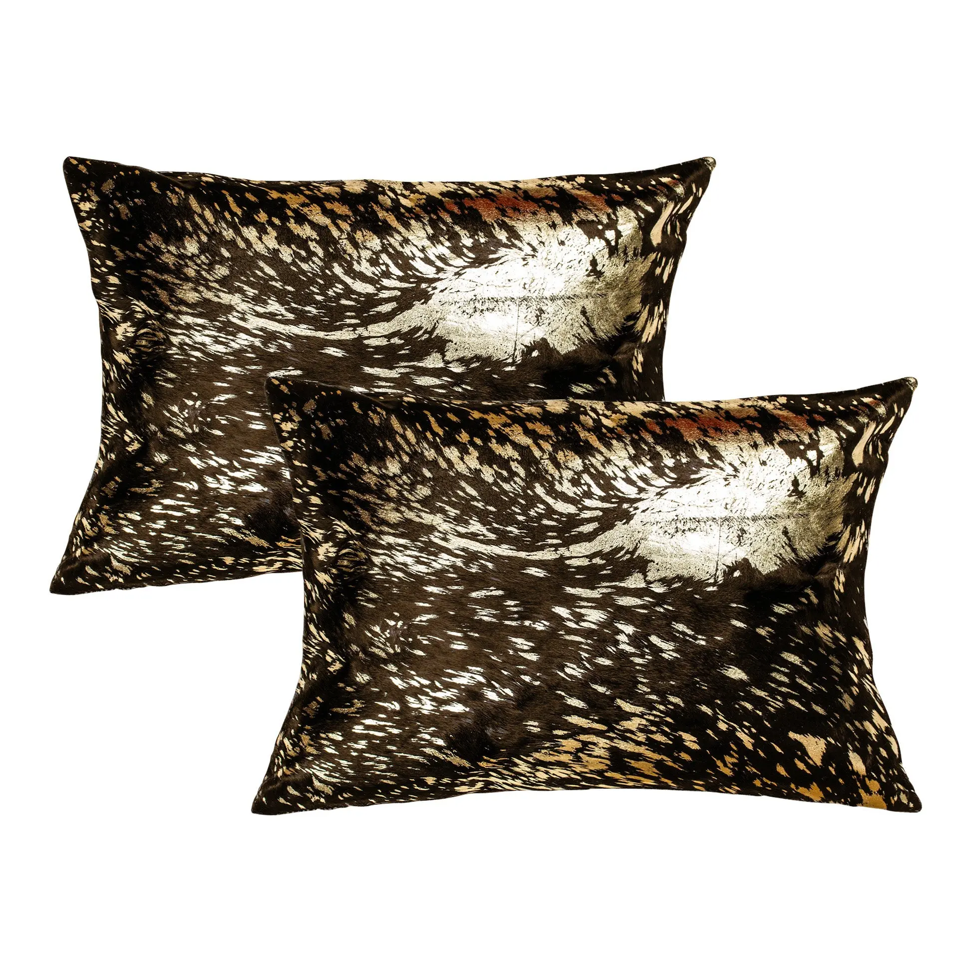 Natural Torino Scotland Cowhide Pillow | 2-Pack | 12"x20"