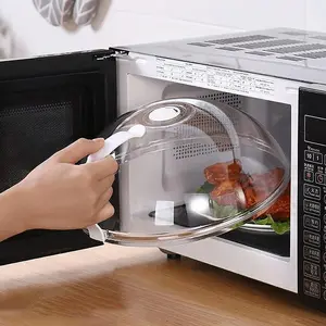 Microwave Heating Protection Cover, Round Wall-Mounted Lid, Anti-Splash, Heat Protection, Food Preservation, Oil Seal, Durable Kitchenware, Kitchen Gadgets