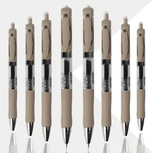 Smooth Writing Pen, Black Ink Fine Tip 0.5mm Press Type Pen, Retractable Clicker Pens, Cute Aesthetic Diary Pen, Specialty Pen, Suitable for Students Teachers Gift, Children's Day Gift, Funny Gift, Office Supplies, Black Ink Pens