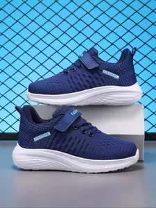 Lightweight Breathable Sports Shoes, Athletic Shoes, Boys & Girls Running Shoes, Comfortable Outdoor Activities, Velcro Design, All Seasons
