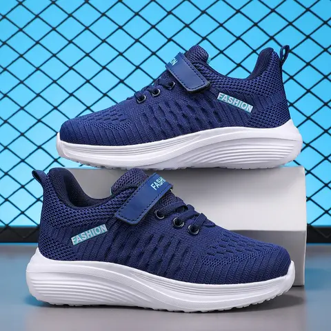 Lightweight Breathable Sports Shoes, Boys & Girls Running Shoes, Student Running Shoes, Comfortable Outdoor Activities, Velcro Design, All Seasons