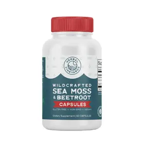 Herbal Vineyards Organic Irish Sea Moss & Beet Root Capsules - 60 Count